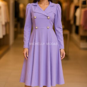 Vestido Midi Lilás