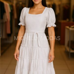 Vestido Midi Branco